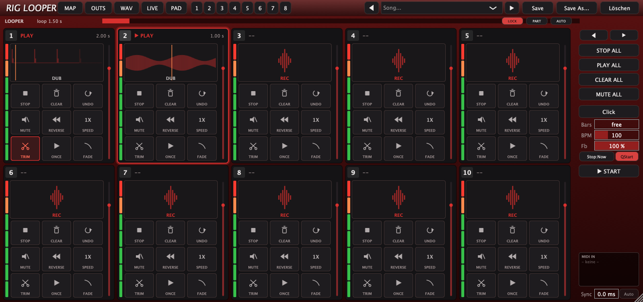 Rig Looper — Gesamtansicht